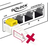 DeLOCK Netwerkabel RJ-45 Secure met Cat.6a Wit, 85335, 5 meter