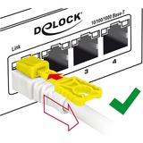 DeLOCK Patchkabel RJ-45 Secure met Cat.6a Wit, 85331, 1 meter