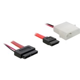 DeLOCK SATA Slimline All-in-One Kabel adapter Rood/zwart, 84390