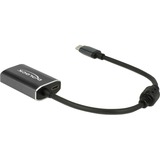 DeLOCK USB-C (male) > Mini DisplayPort (female) met PD functie adapter Donkergrijs, 0,2 meter