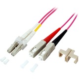 Diverse Glasvezel LC/SC 50/125µ OM4 LSZH, 5 meter kabel Paars