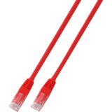 Diverse Patchkabel RJ45 Cat.6 U/UTP 7,5m Rood