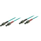 Good Connections LWL Kabel ST-ST Multi OM3 0,5m Turquoise