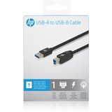 HP USB-A > USB-B kabel Zwart, 1 meter