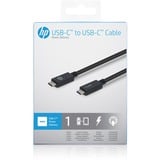 HP USB-C kabel Zwart, 1 meter