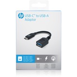 HP USB-C naar USB-A adapter Zwart
