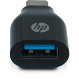 HP USB C to USB A (2UX20AA) adapter Zwart