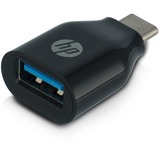 HP USB C to USB A (2UX20AA) adapter Zwart