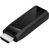 ICY BOX HDMI naar VGA met audio adapter Zwart