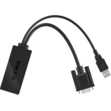 ICY BOX IB-AC512 VGA + Audio - HDMI Adapter Zwart