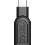 ICY BOX IB-CB003 USB 3.0 Type-C plug naar USB 3.0 Type-A adapter Zwart