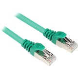 Sharkoon Cat.6 netwerkkabel Groen, 0,5 meter, SFTP, RJ-45