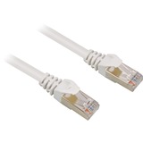 Sharkoon Cat.6 netwerkkabel Wit, 1 meter, SFTP, RJ-45