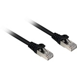 Sharkoon Cat.6a netwerkkabel Zwart, 5 meter, SFTP, RJ-45, Halogeenvrij