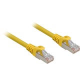 Sharkoon Cat.6a netwerkkabel Geel, 0,25 meter, SFTP, RJ-45, Halogeenvrij