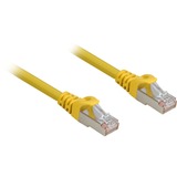 Sharkoon Cat.6a netwerkkabel Geel, 1,5 meter, SFTP, RJ-45, Halogeenvrij