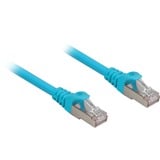 Sharkoon Cat.6a netwerkkabel Blauw, 0,25 meter, SFTP, RJ-45, Halogeenvrij