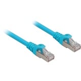 Sharkoon Cat.6a netwerkkabel Blauw, 0,5 meter, SFTP, RJ-45, Halogeenvrij