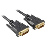 Sharkoon DVI-D Kabel, 2 m Zwart, Single-Link