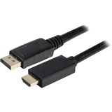 Sharkoon DisplayPort 1.2 > HDMI adapter Zwart, 5 meter, 4K