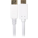 Sharkoon Displayport 1.2 > HDMI kabel, 3 meter  adapter Wit, 4K