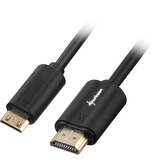 Sharkoon HDMI naar Mini HDMI adapterkabel Zwart, 1 meter, 4K