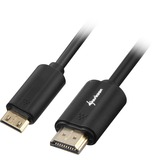 Sharkoon HDMI naar Mini HDMI adapterkabel Zwart, 3 meter, 4K