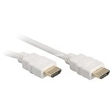 Sharkoon High Speed HDMI kabel met Ethernet Wit, 1 meter, 4K, Verguld
