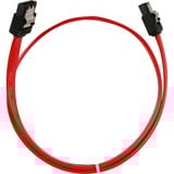 Sharkoon SATA II kabel Rood, 0,5 meter, 3 Gb/s, Connector met klem