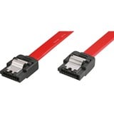 Sharkoon SATA II kabel Rood, 0,5 meter, 3 Gb/s, Connector met klem, Bulk