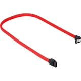 Sharkoon Sata III 90° sleeve kabel Rood, 0,3 meter