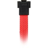 Sharkoon Sata III 90° sleeve kabel Rood, 0,3 meter