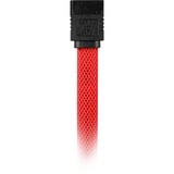 Sharkoon Sata III sleeve kabel Rood, 0,3 meter