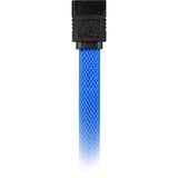 Sharkoon Sata III sleeve kabel Blauw, 0,6 meter