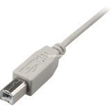 Sharkoon USB 2.0 Kabel, USB-A > USB-B Grijs, 0,5 meter