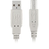 Sharkoon USB 2.0 Kabel, USB-A > USB-B Grijs, 0,5 meter