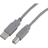 Sharkoon USB 2.0 Kabel, USB-A > USB-B Grijs, 3 meter