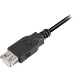 Sharkoon USB 2.0 Verlengkabel Zwart, Dubbele afscherming, 0,5 meter