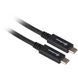 Sharkoon USB 3.2 Kabel, USB-C > USB-C Zwart, 0,5 meter