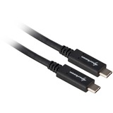 Sharkoon USB 3.2 Kabel, USB-C > USB-C Zwart, 1 meter