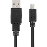 Sharkoon USB-A 2.0 > Mini USB-B kabel Zwart, 1 meter, Dubbele afscherming