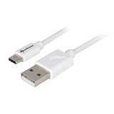 Sharkoon USB-A 2.0 - USB-C kabel Wit, 3 meter
