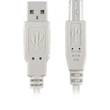Sharkoon USB-A 2.0 naar USB-B kabel Grijs, 0,5 meter
