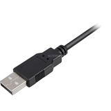 Sharkoon USB-A 2.0 naar mini-USB-B kabel Zwart, 1 meter, Dubbele afscherming