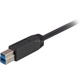 Sharkoon USB-A 3.0 > USB-B kabel Zwart, 2 meter