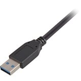 Sharkoon USB-A 3.0 > USB-B kabel Zwart, 5 meter