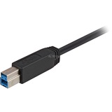 Sharkoon USB-A 3.0 > USB-B kabel Zwart, 5 meter