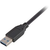 Sharkoon USB-A 3.2 Gen 1 naar USB-B kabel Zwart, 3 meter