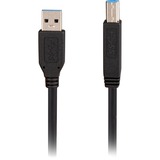 Sharkoon USB-A 3.2 Gen 1 naar USB-B kabel Zwart, 5 meter