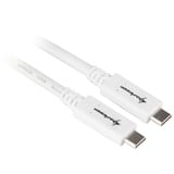 Sharkoon USB-C 3.2 Gen 2 kabel Wit, 0,5 meter	